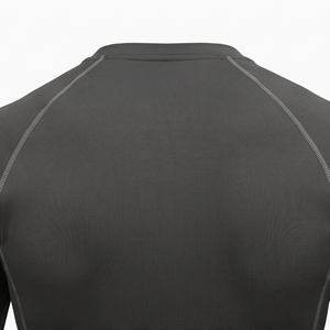 Chemises de compression à manches longues pour hommes personnalisables, respirantes, antibactériennes, écologiques, séchage rapide, impression sérigraphique - Product Image 6