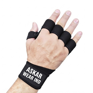 Gants de fitness unisexes demi-doigts respirants avec protection de la paume pour la musculation et l'entraînement en salle de sport, antidérapants à enfiler - Product Image 1