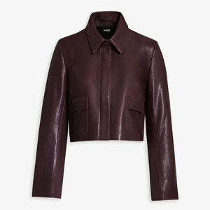 Chaqueta de Cuero Corta de Alta Calidad para Mujer, Nuevo Estilo, con 2 Bolsillos Laterales Personalizados, Chaquetas de Cuero a la Moda para Mujer - Product Image 1