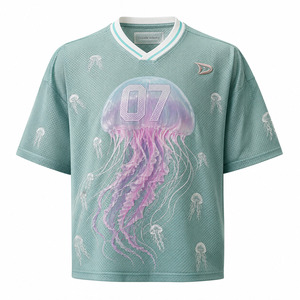 Custom Ocean Drift <b>Mesh</b> Athletic Jersey Men Y2K Retro Number 07 Sublimation Print Oversized Streetwear <b>Top</b> - Product Image 2