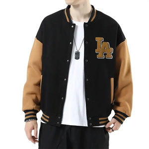 Vestes de baseball personnalisées à manches longues pour hommes, 100% laine, avec patchs en chenille, logo personnalisé, design sur mesure - Product Image 4