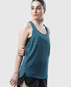 เสื้อกล้ามคอกลมผู้หญิงคุณภาพสูง ระดับการซัพพอร์ตปานกลาง ผลิตจากผ้าฝ้าย 100% เป็นมิตรต่อสิ่งแวดล้อม แห้งเร็ว ระบายอากาศได้ดี ลายเรียบ ปักลายด้วยกระดุม - Product Image 3