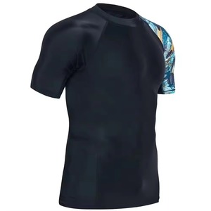 Lightweight Mens Compression Rash Guard Shirt Quick Dry Breathable Fitness Gym Wear For Training Running <b>Surfing</b> And Sports - Product Image 5