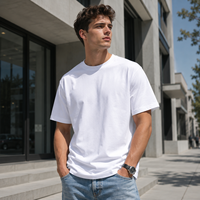 T-shirts vierges personnalisés en gros OEM ODM – T-shirts unis à col rond, directement de l'usine, avec logo et emballage personnalisés pour hommes