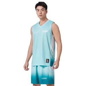 ผู้ผลิตชุดบาสเก็ตบอล ชุดยูนิฟอร์มทีมแบบกำหนดเองพร้อมชื่อทีม ชุดตัวอย่างแบบซับลิเมชั่น ชุดยูนิฟอร์มบาสเก็ตบอลชาย ชุดเสื้อวิ่งกีฬาสำหรับผู้ชาย - Product Image 1