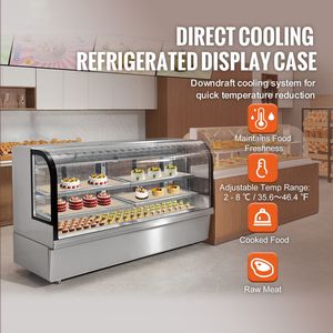 Vetrina Refrigerata Commerciale a 4 Ripiani con Illuminazione LED, 32 Cu.Ft./901L, per Pasticceria, Congelatore e Frigorifero - Product Image 2