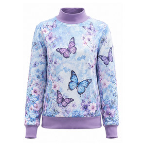 Best Selling Women <b>Mock</b> <b>Neck</b> Sweatshirt Stylish Winter Wear For Outdoor Activities <b>Top</b> Rated Women <b>Mock</b> <b>Neck</b> Sweatshirt - Product Image 1
