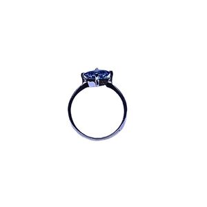 Anillo Clásico de Plata de Ley 925 Chapado en Oro con Topacio Azul para Mujer, Joyería para Bodas - Product Image 3