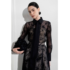 Eco Friendly Long <b>Skirt</b> SERENE MAXI <b>SKIRT</b> High Waist FLORAL <b>MESH</b> LACE Floor-Length ODM Supply Clothing Mini <b>Skirts</b> For Women - Product Image 2