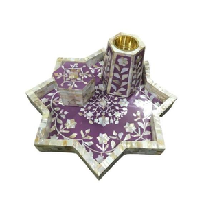 Handmade Mother of Pearl Bakhoor Burner Incense Holder for Arabic Gifts Luxury Mother of Pearl Incense Burner <b>Box</b> Custom Logo - Product Image 4