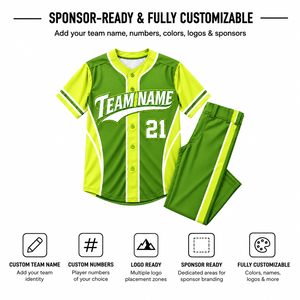 Conjunto de Uniforme de Béisbol Personalizado para Hombre, Adulto, Manga Corta, 100% Poliéster, Absorbe la Humedad, Impresión Sublimada, Nombre del Equipo 21 - Product Image 2