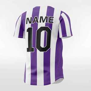 เสื้อเบสบอลสั่งทำขายส่ง พิมพ์ลายชื่อผู้เล่น 100% โพลีเอสเตอร์ พิมพ์ลายแบบระเหิด ระบายอากาศได้ดี คอวี แขนสั้น ใส่ได้ทั้งชายและหญิง - Product Image 5