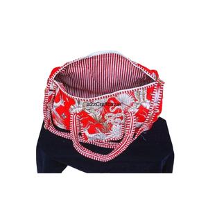 Bolsa de Lona Acolchada Vintage 100% Algodón para Mujer, Diseño Indio Multicolor Hecho a Mano, Ligera y de Gran Capacidad - Product Image 6