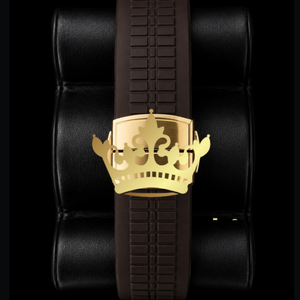 Reloj de Lujo para Hombre, Diseño en Oro Rosa y Marrón, con Incrustaciones de Moissanita - Product Image 2