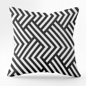 Funda de Almohada Moderna con Diseño Geométrico a Cuadros Blancos y Negros, Elegante Funda de Cojín con Patrón Nórdico, Decoración para el Hogar, Sofá, Dormitorio, Sala de Estar - Product Image 6