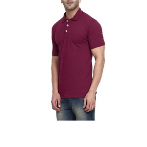 T-shirt pour homme 100% coton respirant et tendance avec impression et broderie personnalisées, col montant, coupe classique - Product Image 3
