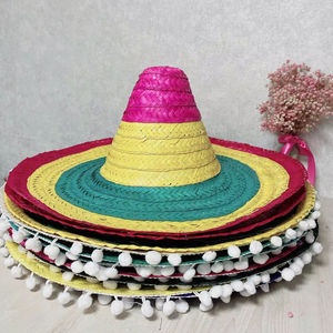 Sombrero Mexicano de Paja con Bordado a Mano y Logotipo Personalizado para Regalos Promocionales y Tiendas de Souvenirs, Negocios de Playa y Verano - Product Image 1