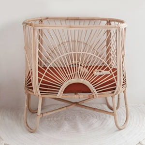 Cuna para bebé, precio más bajo, cuna de ratán sostenible, camas para niños, cunas para recién nacidos - Product Image 1