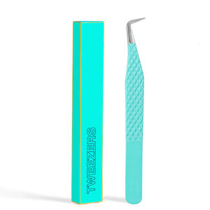 Pinzas Profesionales para Pestañas de Acero Inoxidable con Punta de Precisión, Diseño Antioxidante y Duradero para Aplicación de Extensiones de Pestañas y Cejas - Product Image 1