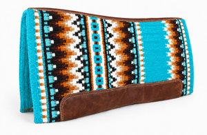 Manaal Enterprises - Selle Western Classique - Motif Géométrique - Bordure en Cuir Marron - Doublure en Laine - PAD d'Équitation - Product Image 3