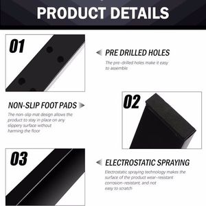 30-Inch Heavy Duty Modern U-Shape Alloy Steel Coffee Table & Desk Legs Anti-Slip Furniture Metal Feet Pads Bench Legs - Product Image 2