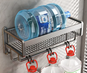 Étagère d'angle murale moderne en acier et aluminium OEM/ODM, étanche, pour serviettes et articles de toilette - Product Image 4
