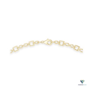Collier en or jaune 18 carats avec diamants de laboratoire taille princesse, poire et marquise, 23,22 TCW - Product Image 4