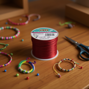 Cordón de Color Granate de 2.5 mm x 10 m para Pulseras y Manualidades - Product Image 2