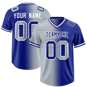 Camiseta de Fútbol Americano Personalizada para Hombre, Manga Corta, Cuello en V, Degradado Negro y Amarillo, Impresión Sublimada, Absorbe la Humedad, para Adultos - Product Image 5
