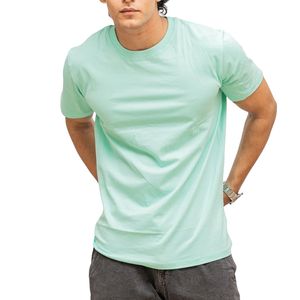 เสื้อยืดคอตตอนคุณภาพสูงสำหรับผู้ชาย ขายส่ง คอกลม แบบเรียบง่าย ผู้ผลิตและจำหน่ายเสื้อยืดเปล่า รับผลิตแบบ OEM พร้อมสกรีนโลโก้ตามสั่ง - Product Image 1