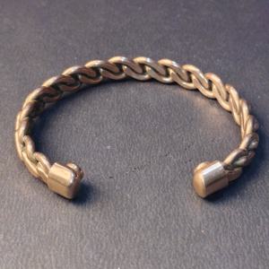 Heavy Duty Twisted <b>Copper</b> <b>Bracelet</b> - Braided Pure <b>Copper</b> Wire Cuff Bangle for <b>Men</b> & Women - High Strength Healing Therapy - Product Image 4