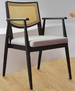 High Back Farmhouse Solid Wood <b>Dining</b> Chairs and <b>Armchairs</b> for Coffee Shops Restaurants Hotels Villas - Product Image 5