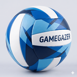 Balón de Voleibol GAMEGAZER MS-VB-1010 de PU, Duradero y Ligero, Talla 5, Peso 260-280G, Circunferencia 650-670MM, Personalizable, Cosido a Máquina - Product Image 1