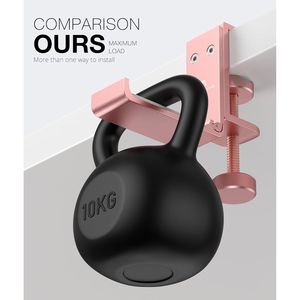 <b>Foldable</b> Aluminum Headphone Stand Hook Universal <b>Desk</b> Clamp Mount for Gaming Headphones Space-Friendly Headset Holder Accessory - Product Image 4