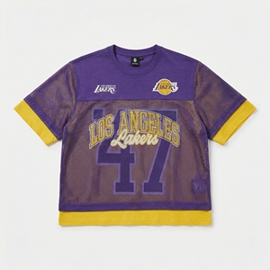 T-shirt en maille style superposé pour la vente en gros |   Vêtements de basketball |   Fabricant OEM personnalisé sous licence et à marque privée - Product Image 1