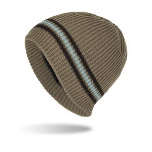 Beanie Jacquard Knitted <b>Hat</b> Soft Stretch Fabric <b>Winter</b> Cap Textured Pattern Casual Streetwear Unisex Style And Sale OEM Service - Product Image 5