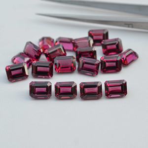 Piedra Preciosa de Granate Magenta Natural de Malawi de 6 mm y 8 mm, Corte Octogonal, Granate Facetado, para Joyería, Mejor Proveedor Mayorista - Product Image 3