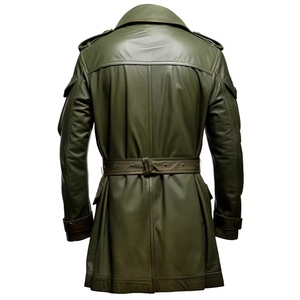 Custom Design Fashion Classic Leather Motorcycle <b>Jacket</b> OEM Front Men <b>Slim</b> <b>Fit</b> Genuine Cowhide Skin Coat Streetwear Windproof - Product Image 3