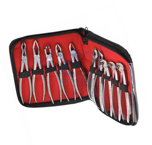 Pinzas de Extracción Dentales de Acero Inoxidable, Kit de Instrumentos Quirúrgicos Manuales, Empuñadura Moleteada Plateada, Clase I, Diseño de Empaque Personalizado - Product Image 6