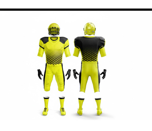 Maillot et pantalon de football américain sur mesure, vêtements d'équipe |   Ensemble de football avec maillot et pantalon |   Vêtements de sport en polyester respirant - Product Image 6