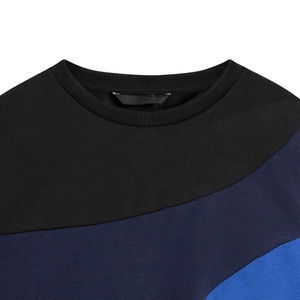 Sudadera Unisex con Cuello Redondo y Bloques de Color, Corte Regular, Tejido de Algodón, Estilo Casual Otoñal - Product Image 3