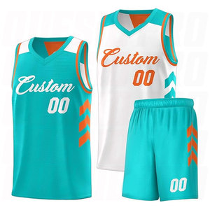 ชุดยูนิฟอร์มบาสเก็ตบอลแบบสั่งทำพิเศษ OEM ออกแบบสีได้ตามต้องการ ชุดยูนิฟอร์มบาสเก็ตบอลแบบกลับด้านได้ ชุดกีฬาซับลิเมชั่นสำหรับทีม - Product Image 1