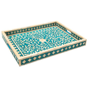 Elegant Handcrafted Pearl Wood Oval Serving <b>Tray</b> With Inlay Handles Home Decorative Centerpiece Elegant <b>Kitchen</b> Storage <b>Trays</b> - Product Image 1