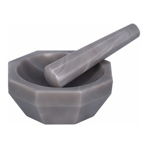 Juego de Mortero y Pilón de Ágata Wisd, Forma Profunda Estándar para Molienda en Laboratorio - Product Image 1