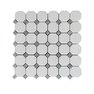 Carreaux de mosaïque carrés en porcelaine à motif graphique, épaisseur 6 mm, directement de l'usine, pour murs intérieurs de cuisine, style métro et salles de bain - Product Image 3