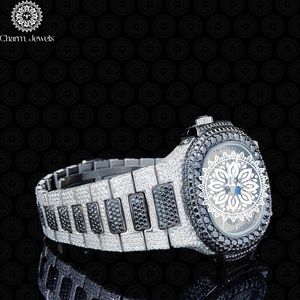 Charm_Jewels Luxury Tonneau Stainless Steel <b>Watch</b> 42mm Analog Quartz Sapphire Crystal <b>Diamond</b> Bezel Folding Clasp Unisex - Product Image 3