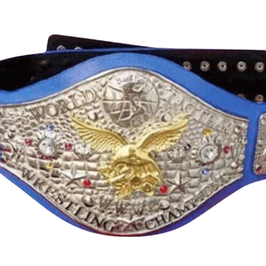 Cinturón de Campeón de Lucha Libre, Plateado con Diseño de Águila, Correa Azul, Cinturón de Título Coleccionable de Alta Calidad - Product Image 2