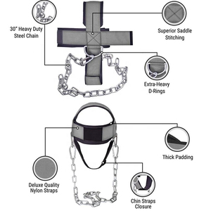 Harnais de musculation respirant en néoprène avec chaîne en acier robuste pour l'entraînement et l'haltérophilie - Product Image 4