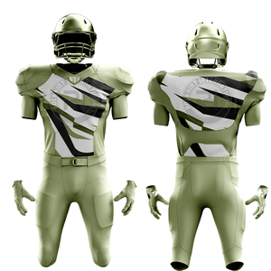 ชุดกีฬาอเมริกันฟุตบอล ผ้าโพลีเอสเตอร์ เนื้อผ้าเรียบเนียน สวมใส่สบาย เหมาะสำหรับการฝึกซ้อม การแข่งขัน และการแข่งขัน - Product Image 3