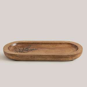 Premium Mango Wood Serving <b>Tray</b> Handmade Natural Wooden Serving Plate Kitchen Food <b>Tray</b> <b>Breakfast</b> <b>Tray</b> For Dining Table Decor - Product Image 2